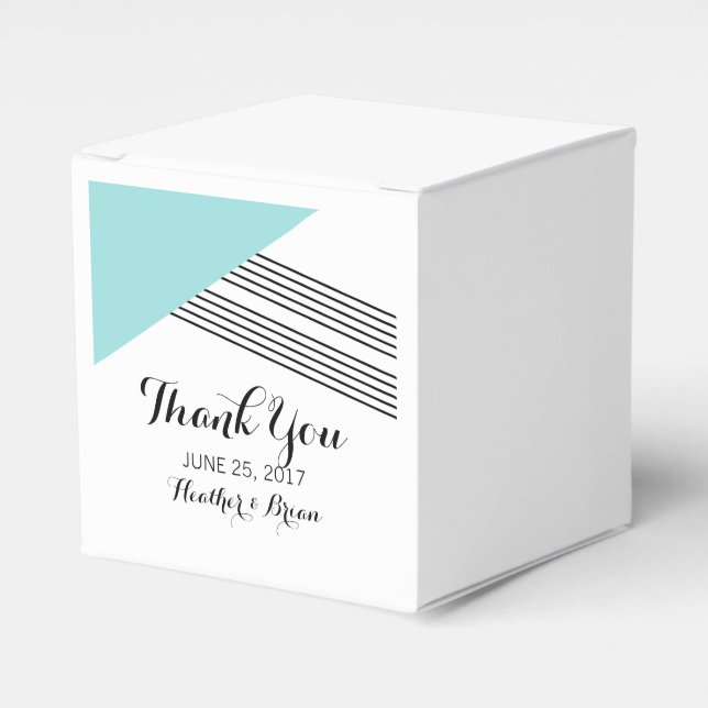 Ballotins de bandes géométriques turquoise (Verso)