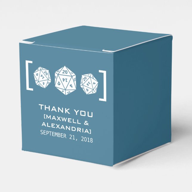 Ballotins de jeu de dés Blue D20 (Verso)