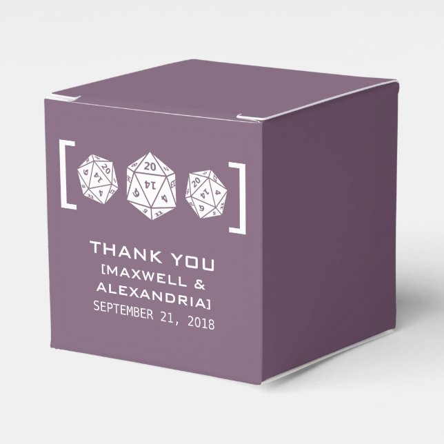 Ballotins de jeu de dés D20 violet (Verso)