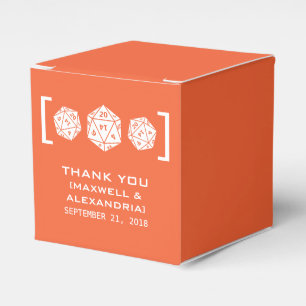 Ballotins de jeu de dés Orange D20