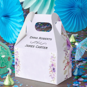 Ballotins de la fête de mariage florale violette