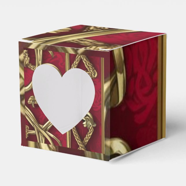 Ballotins décor médiéval rouge et or (Verso)