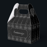 Ballotins Décoration de pignon noir et argent<br><div class="desc">*Personnalisez en ajoutant votre texte ou redimensionnez l'image en mosaïque.</div>