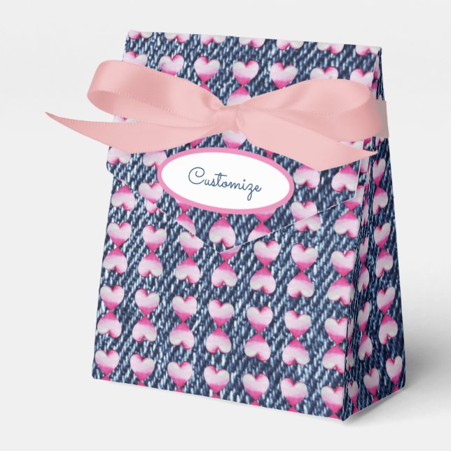 Ballotins Denim Et Cravate Coeur Tiré Ballotin (Verso)