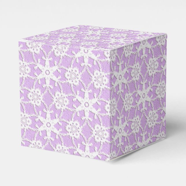 Ballotins dentelle antique - blanc et lavande (Verso)