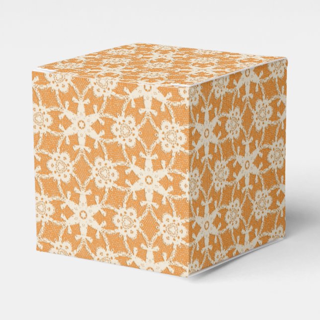 Ballotins Dentelle antique - orange et crème (Verso)