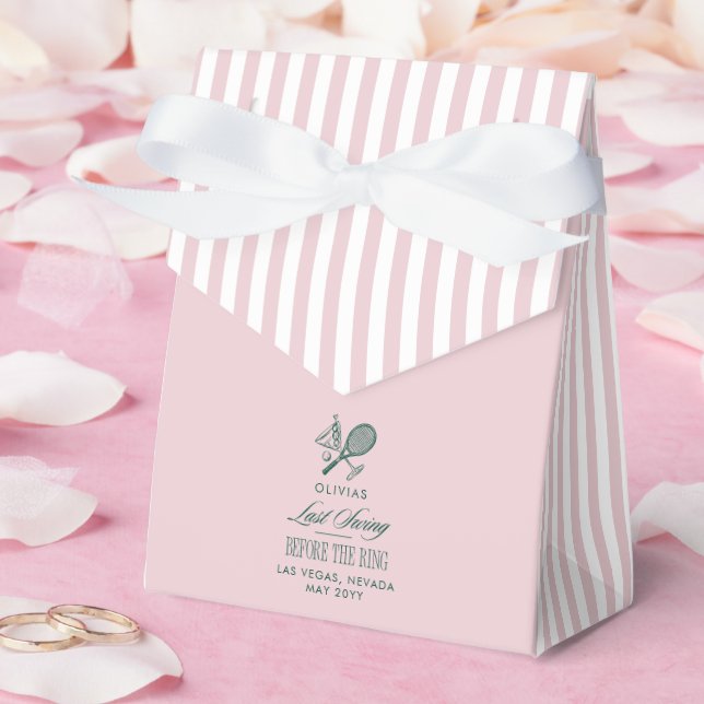 Ballotins Dernier Swing avant l'Anneau rose vert enterrement (Mariage)