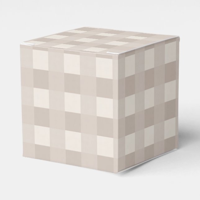 Ballotins Design à carreaux minimal beige (Verso)