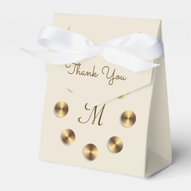 Ballotins Design de dégradé métallique. Monogramme (Verso)