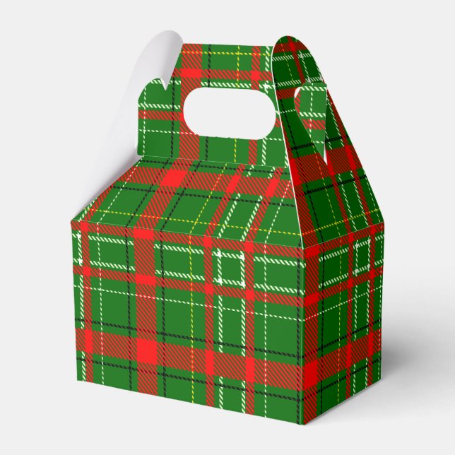Ballotins Design de Motif de Noël Tartan vert (Verso)