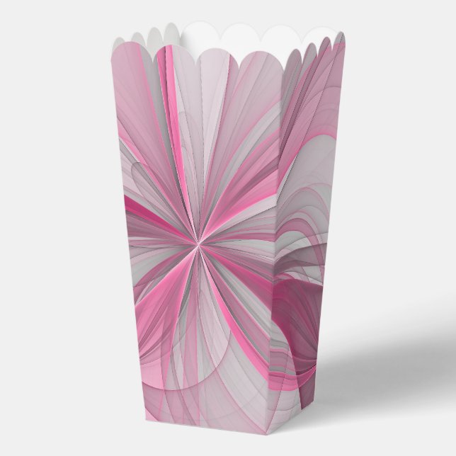 Ballotins Design fractal abstrait moderne rose gris (Recto)