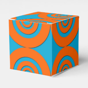 Ballotins Design Géométrique Moderne Aqua et Orange