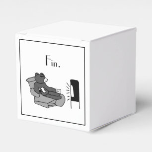 Ballotins Dessin de Lazy Dad Bear avec "Fin", Vidéo Noir