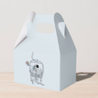 Dessin de ski de mariage d'hiver