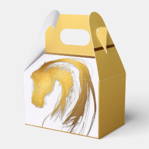 Ballotins Dessin d'or Cheval Année Zodiac Gable Ballotin