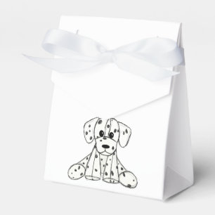 Ballotins Dessin simple de contour de chien en peluche dalma