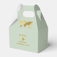 Destination Mariage Monde Passport Sage Vert Or