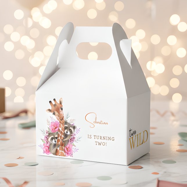 Ballotins Deux animaux sauvages safari anniversaire de enfan (Créateur téléchargé)
