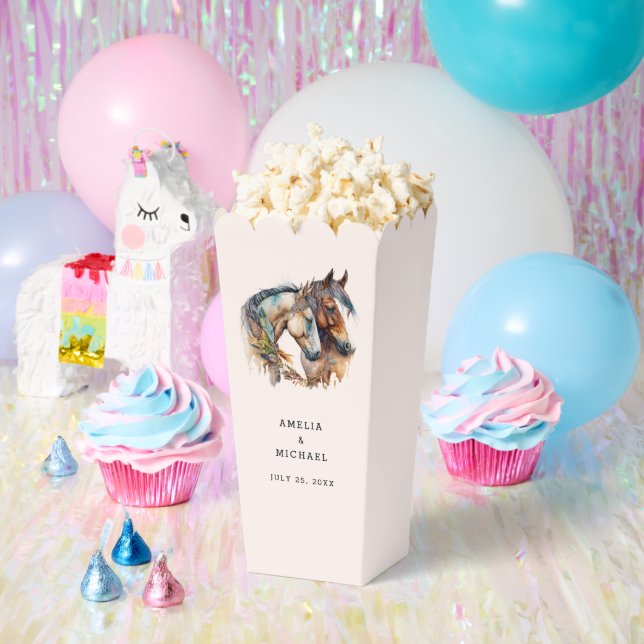 Ballotins Deux beaux chevaux Western Boho Mariage (Fête)