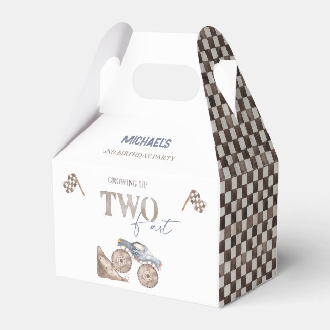 Ballotins DEUX Camion Monster Rapide Ballotin d'anniversaire (Arrière)