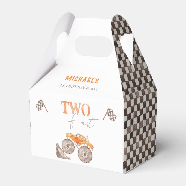 Ballotins DEUX Camion Monster Rapide Ballotin d'anniversaire (Verso)