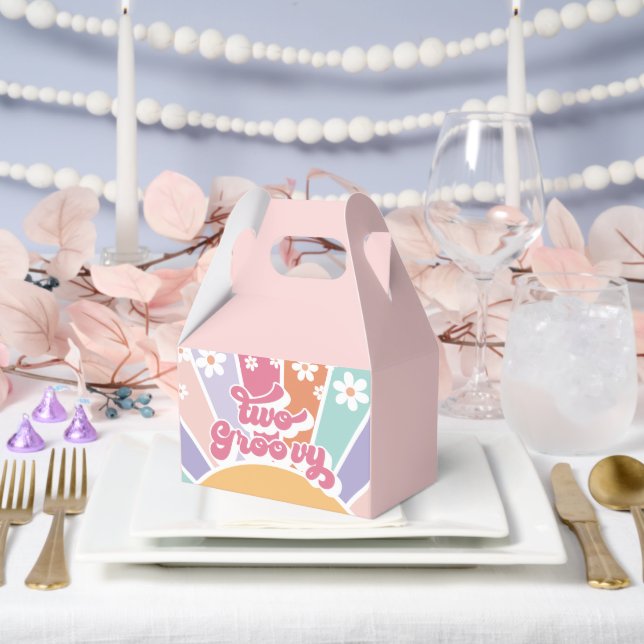 Ballotins Deux Sunshine Retro Super Rainbow Daisy (Mariage)