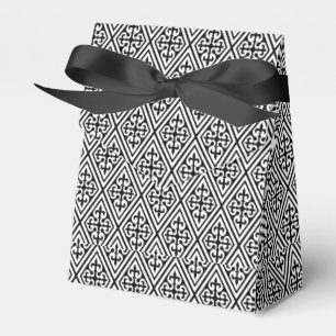 Ballotins Diamants de Damas médiéval, noir et blanc