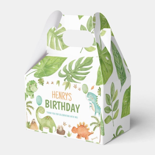 Ballotins Dinosaur Cute Boy Birthday Party (Verso)