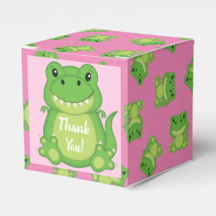 Ballotins Dinosaure Baby shower T-Rex Rose Girl
