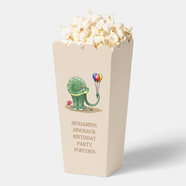 Ballotins Dinosaure tenant des ballons Popcorn (Sauté)