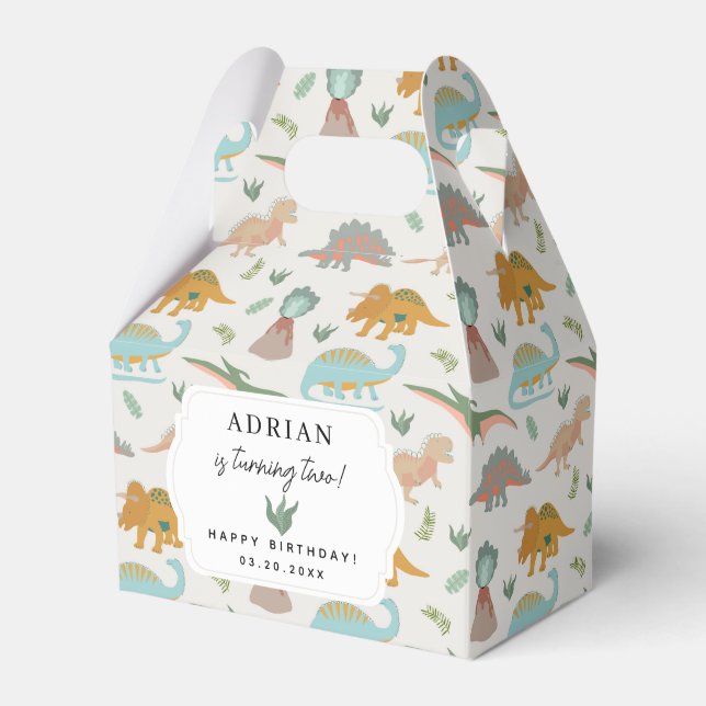 Ballotins Dinosaurs Boho Prehistoric Party Animals Birthday (Verso)