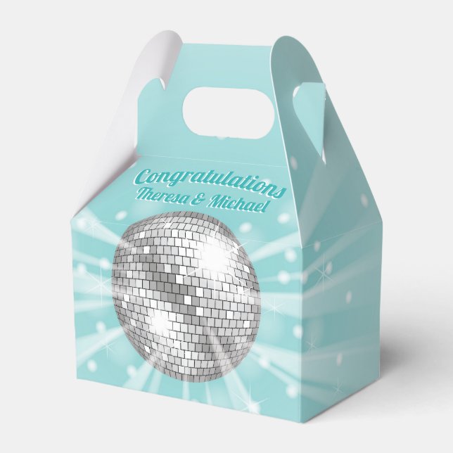 Ballotins Disco Ball Baby shower Super Blue Boy (Verso)