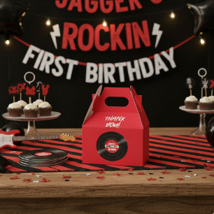 Ballotins Disque Vinyle Rock and Roll Anniversaire Rouge Gab