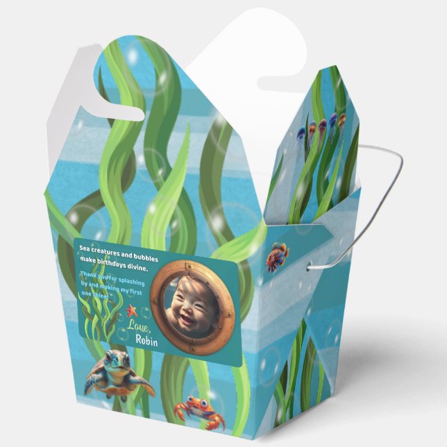 Ballotins Divine Sea Creatures Emway Party Favoriser Box (Ouvrir)