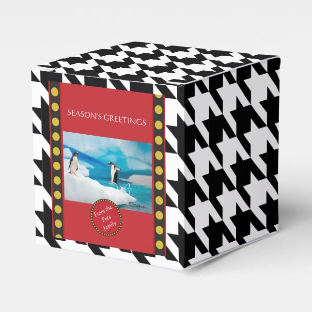 Ballotins Dogtooth, Houndstooth produits de Noël (Verso)