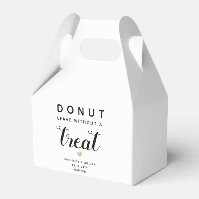 Ballotins Donut Leave Without a Treat Elegant Mariage Or (Verso)