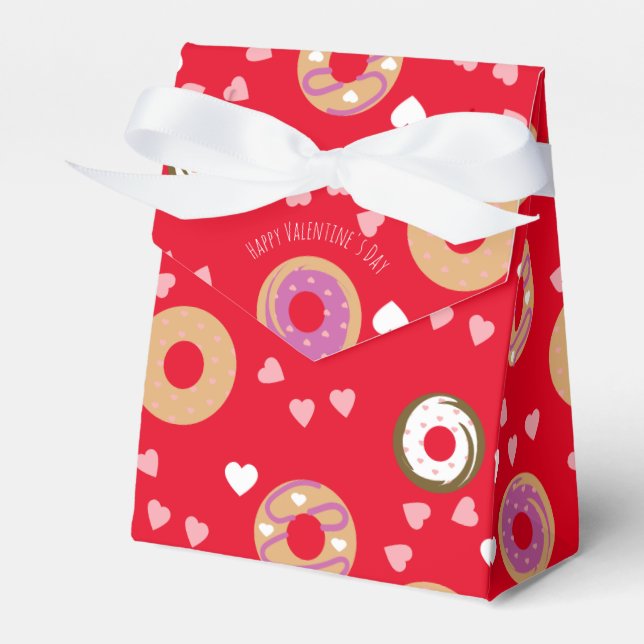 Ballotins Donuts Saint-Valentin  Cœurs Rouge Rose  (Verso)