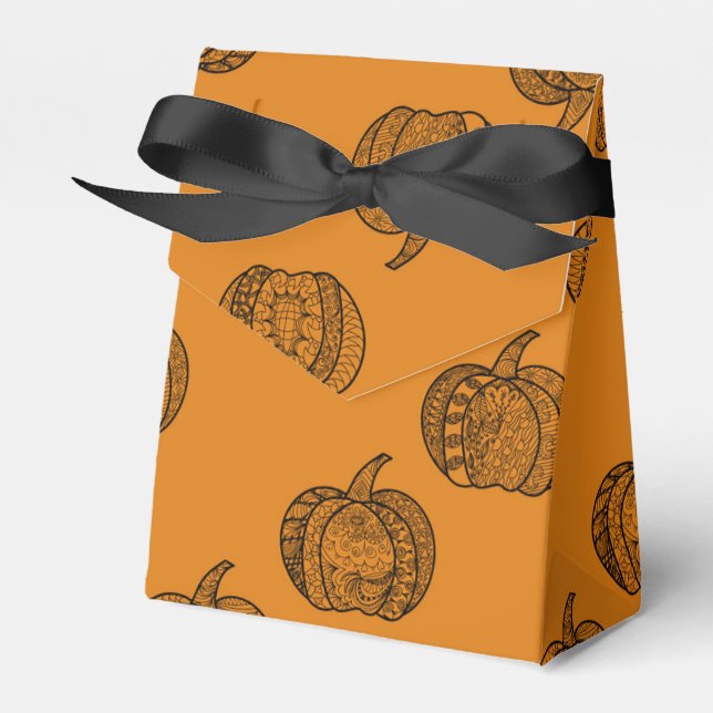 Ballotins Doodles d'Halloween boho zentangles citrouille Aut (Verso)
