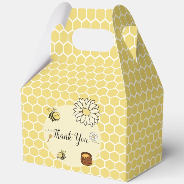 Ballotins Douce Abeille avec Douce Fête de Bébé au Miel (Verso)