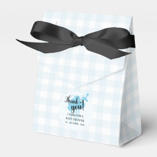 Ballotins Douce Baby Shower Bleu Gingham Pastel