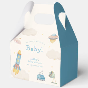 Ballotins Douce Baby Shower Bohème Espace Fusée Garçon 
