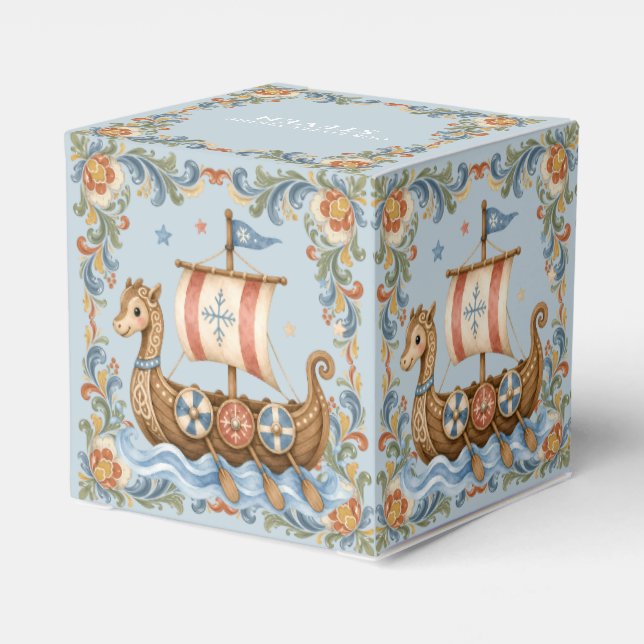 Ballotins Douce Baby Shower de Petit Viking (Arrière)