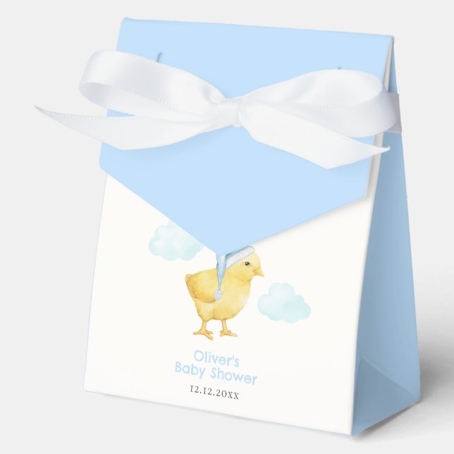 Ballotins Douce Fête de Naissance Bébé Poule Petit Nuage Cél (Recto)