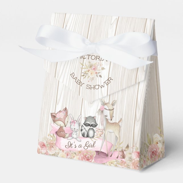 Ballotins Douce Fille de la Forêt Baby Shower (Verso)