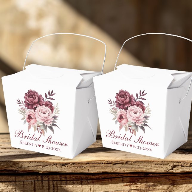 Ballotins Douce Mariée Fleurie Aquarelle Pivoine Élégante (Créateur téléchargé)