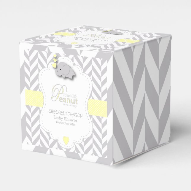 Ballotins Douce petite cacahuète  Baby Shower à l'éléphant (Verso)