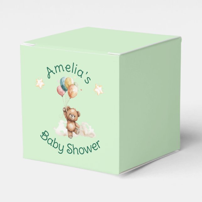 Ballotins Douce petite chose en route Fête de Naissance Vert (Verso)