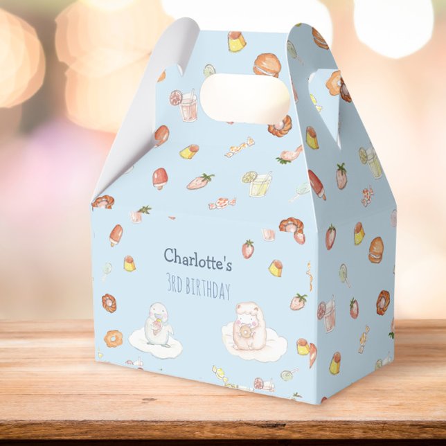 Ballotins Douceur bleu aquarelle dessert anniversaire de enf (Créateur téléchargé)