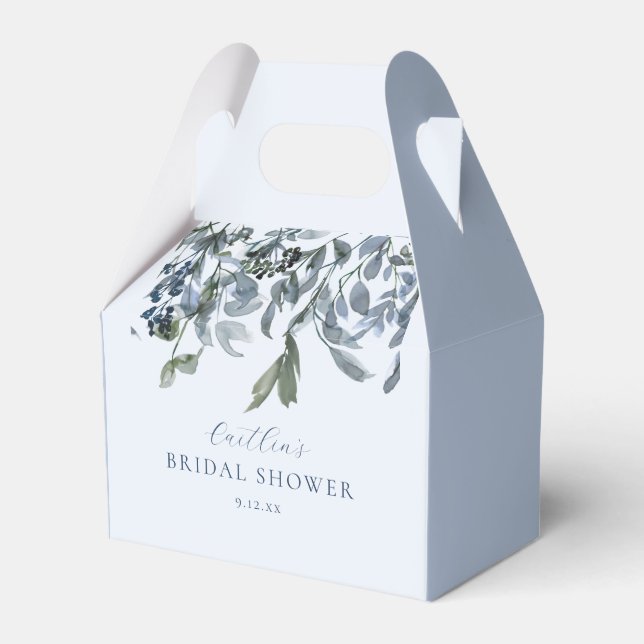 Ballotins Douche Bleue Florale Baby Shower (Verso)