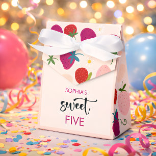 Ballotins Doux anniversaire des enfants à la fraise